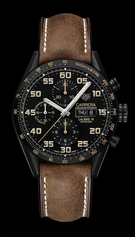 tag heuer carrera calibre 16 black titanium replica